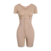 Short Sleeve Women Shapewear With Bra